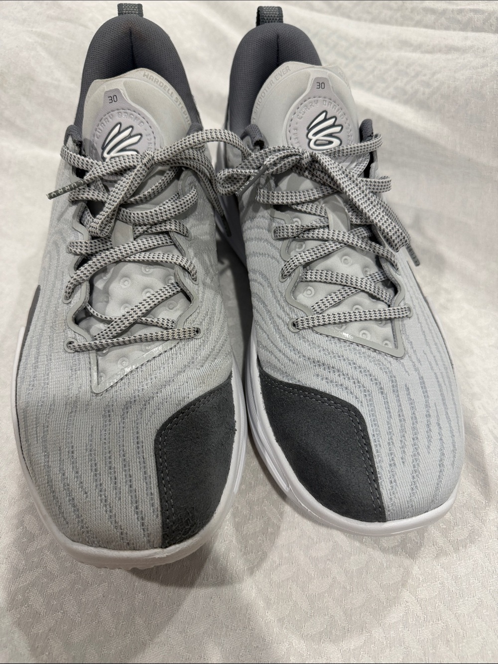 Under Armour Men’s Light Gray and Dark Gray Athletic Shoes
